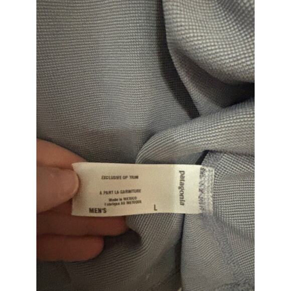 Patagonia 1/4 Zip Pullover Long Sleeve Light Base Layer Gray Mens Large - Picture 3 of 7